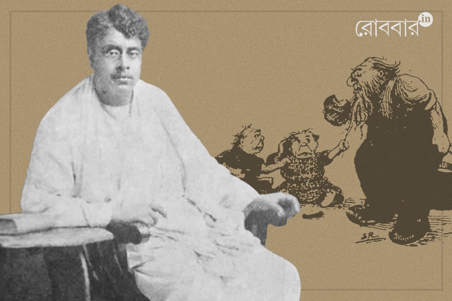 An article about sukumar ray's illustration। Robbar