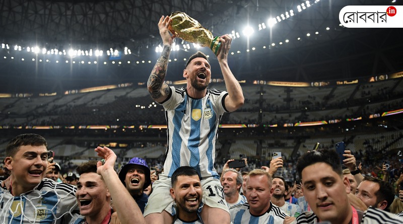 First anniversary of Messi's world cup win। Robbar