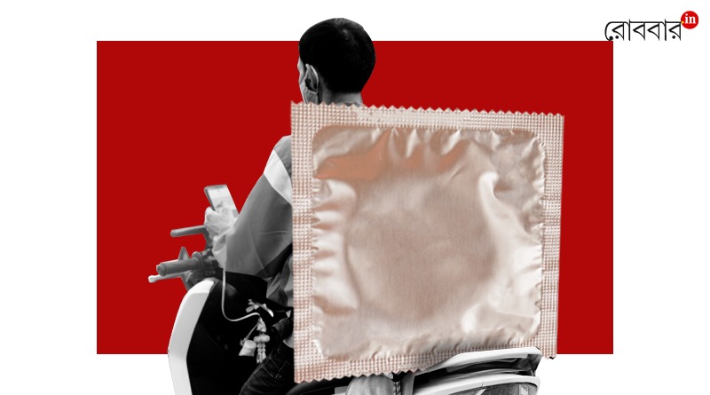 Food delivery app sells record number of condom। Robbar