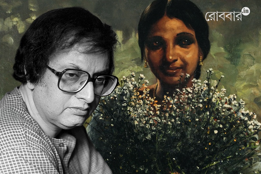 in painting bikash bhattacharya's language is beyond reality|Robbar