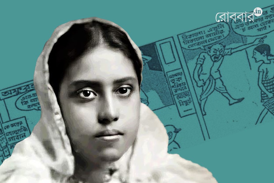 an article on shukhalata rao and the importance of women in bengali comics। Robbar