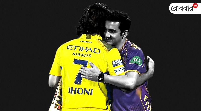 an article on the ups and downs of dhoni an gambhir's relationship। Robbar