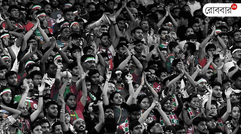 an article on the passion of mohunbagan fans during isl। Robbar