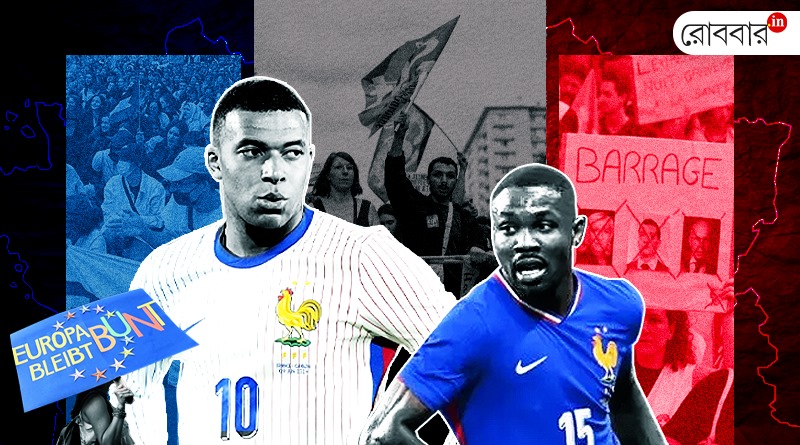 an article about kylian mbappe and marcus thuram comments on france election। Robbar
