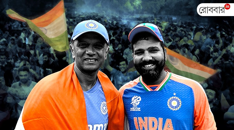 an article about rohit sharma and rahul dravid on their t20 world cup success। Robbar