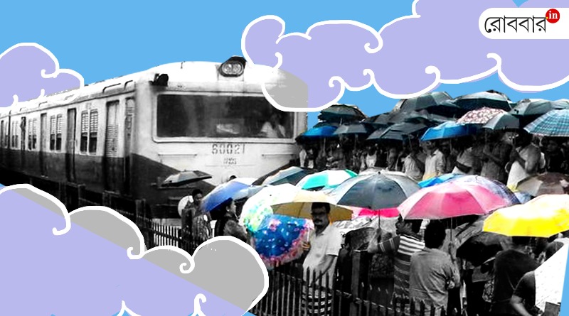 an article on local train journey on rainyday। Robbar