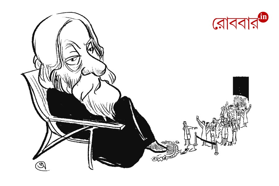 does bengalis make fun of Rabindranath tagore। Robbar