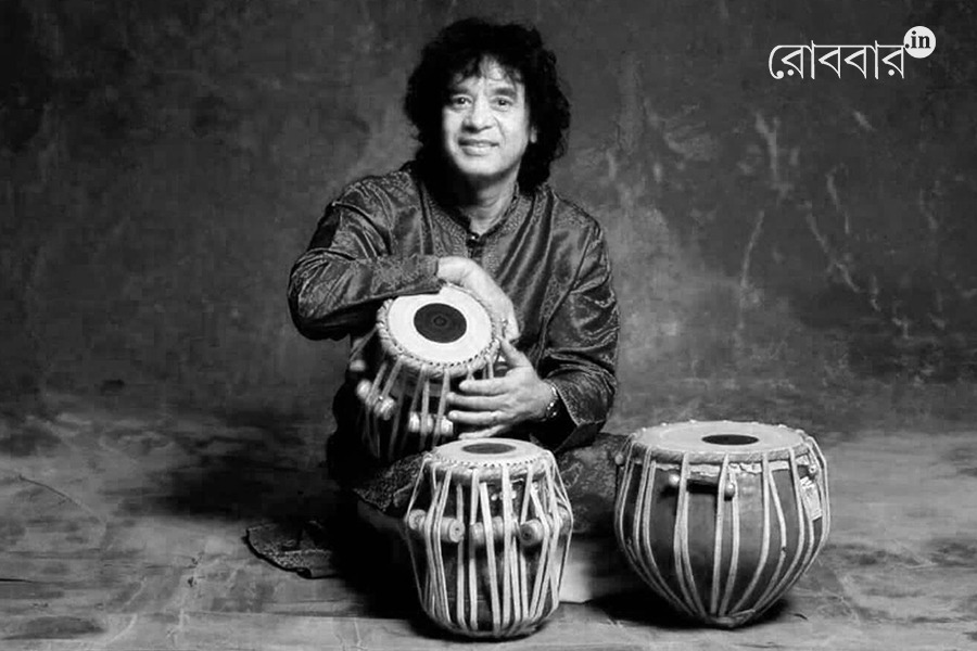 an obituary of Zakir Hussain by ranjan bandopadhayay। Robbar