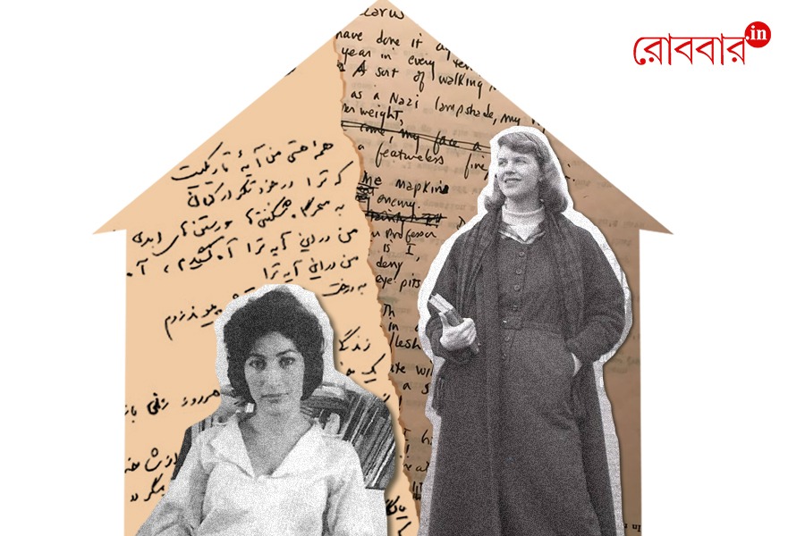 An article on Forugh Farrokhzad and Sylvia Plath। Robbar