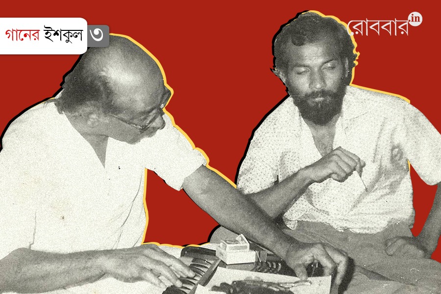 Gaaner school 3 by Debojyoti Mishra of his musical journey with Salil Chowdhury। Robbar