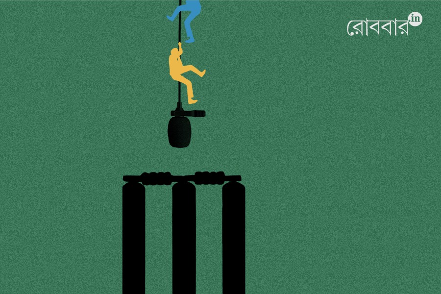 an article about stamp mic in cricket by anujoy chatterjee। Robbar