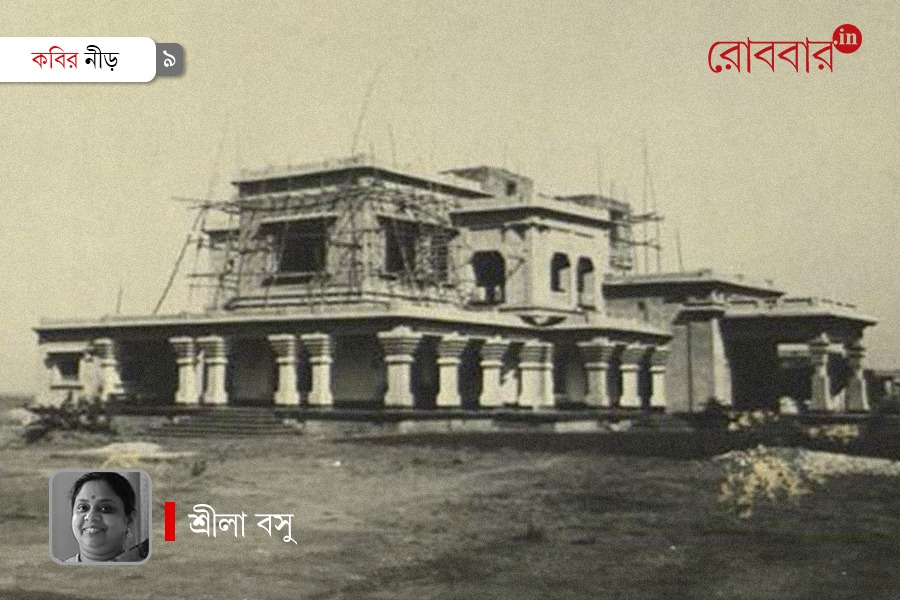 Rabindranath with Rathi and Pratima Devi in Udayan | Robbar