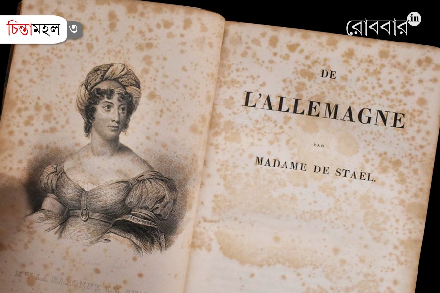 Ban on Germaine de Staël's De l'Allemagne and effect on salon culture। Robbar