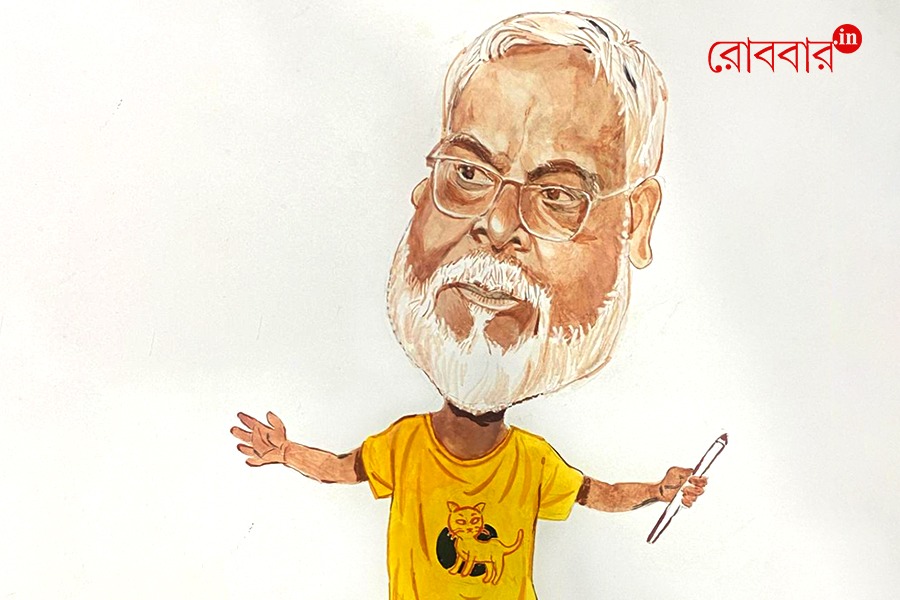 Krishnendu Chaki on illustrations of Debasish Deb । Robbar