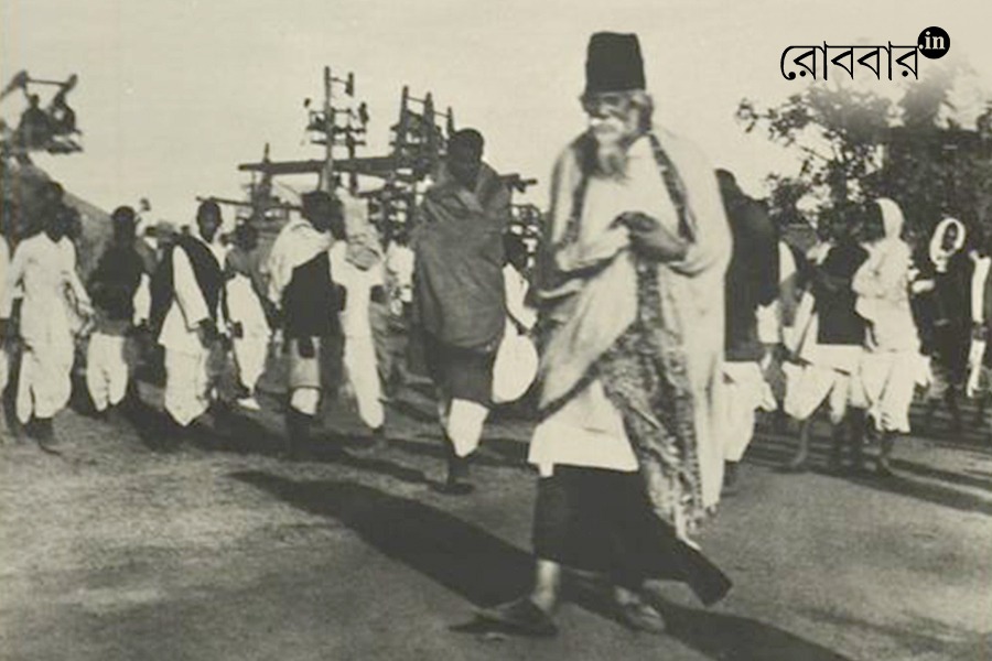 Rabindranath and prayers of shantiniketan paush utsav | Robbar