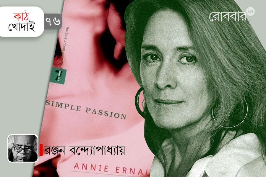 article on annie ernaux's book simple passion। Robbar