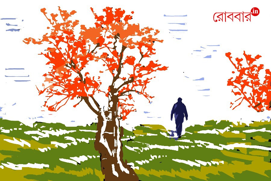 palash flower and its absorption in bengal culture | Robbar