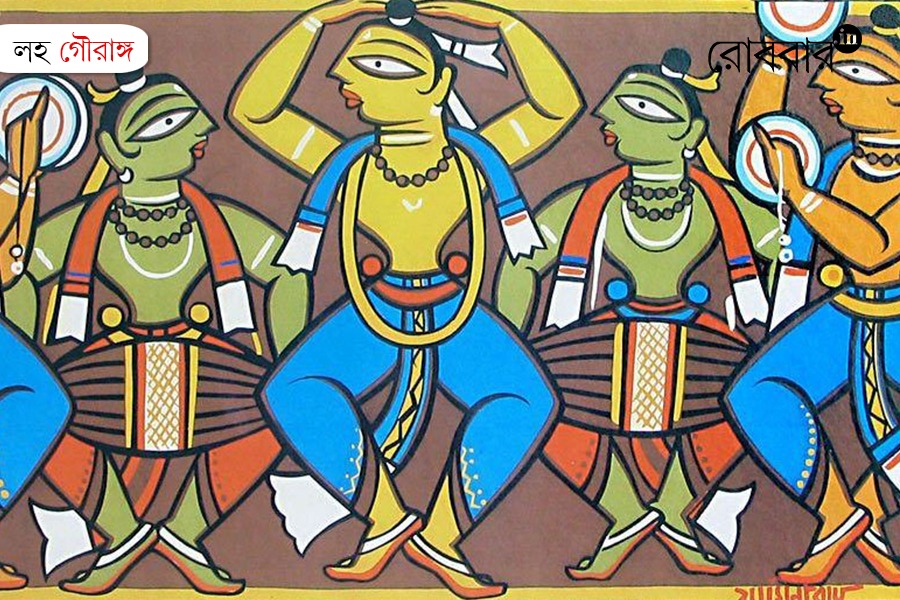 sri chaitanya color and raja of rabindranath tagore | Robbar