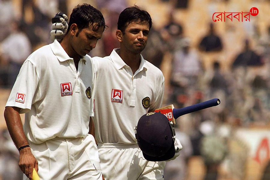 silver jubilee of unbeaten laxman dravid partnership at eden। Robbar