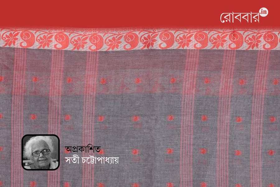 an unpublished prose of sati chattopadhyay about saree | Robbar
