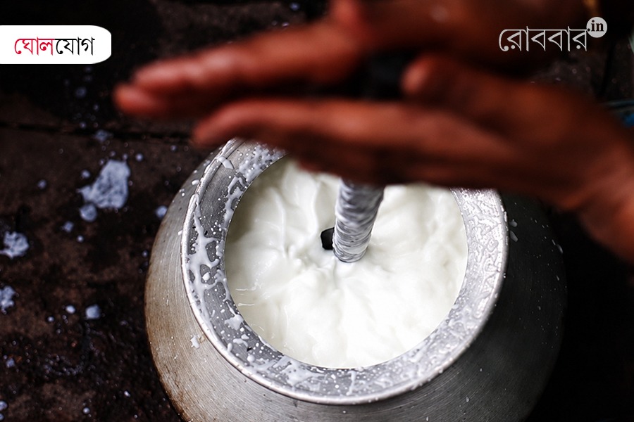 how ghol and other dairy products used in bengali proverb | Robbar