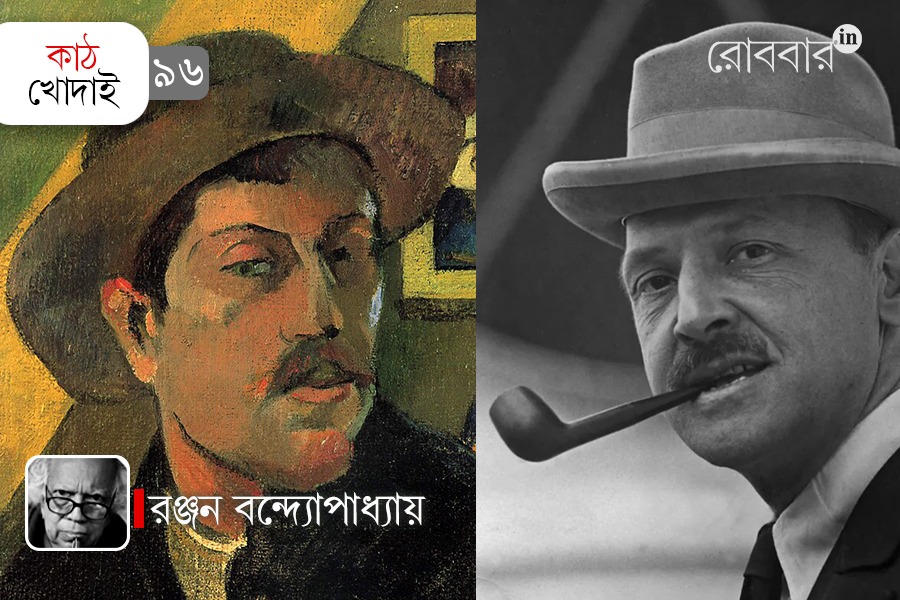 Death of artists Somerset Maugham and Paul Gauguin by Ranjan Bandyopadhyay