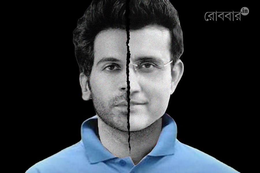 rajkumar rao trolled for look in biopic of sourav ganguly | Robbar