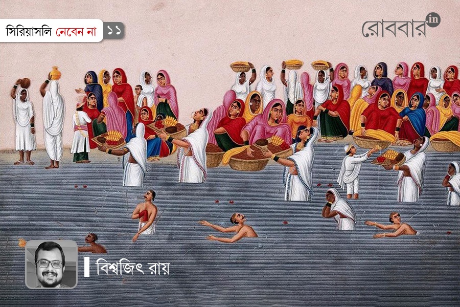 people bathing in holy Ganges possible due to technology | Robbar